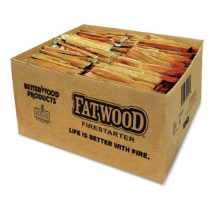 better wood products fatwood pine fire logs wood fire starter, 35 pounds (3)
