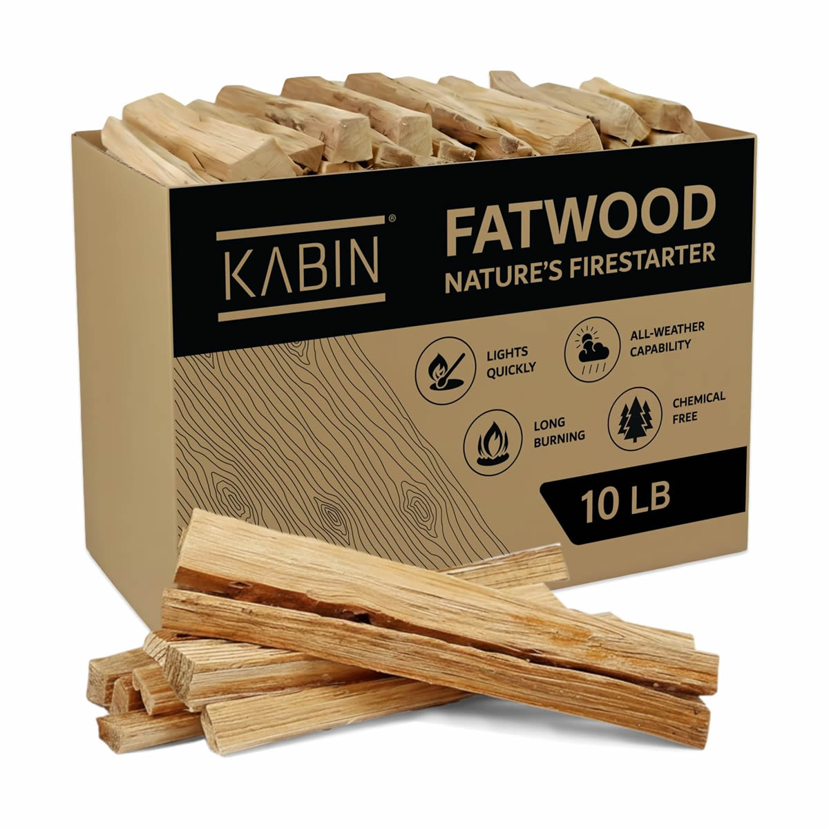 kabin premium fatwood fire starter – 4.5 kg – all natural firewood sticks for wood burning stoves (1) kabin premium fatwood fire starter – 4.5 kg – all natural firewood sticks for wood burning stoves (1)