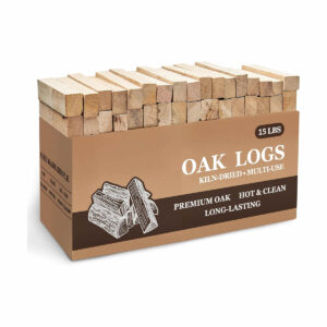 kiln dried oak firewood, debarked, 15.2 cm, 6.8 kg (1)