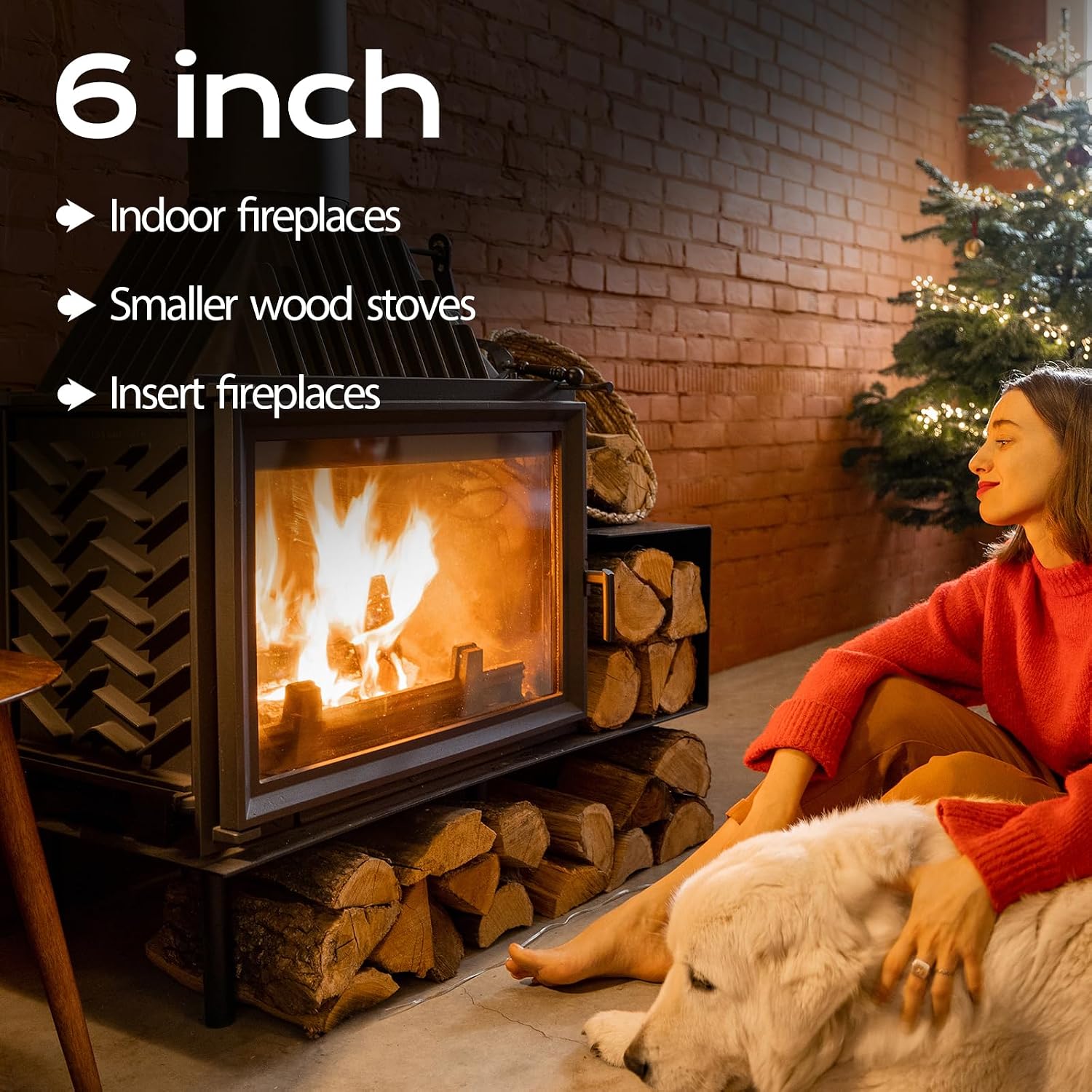kiln dried oak firewood, debarked, 15.2 cm, 6.8 kg (6) kiln dried oak firewood, debarked, 15.2 cm, 6.8 kg (6)