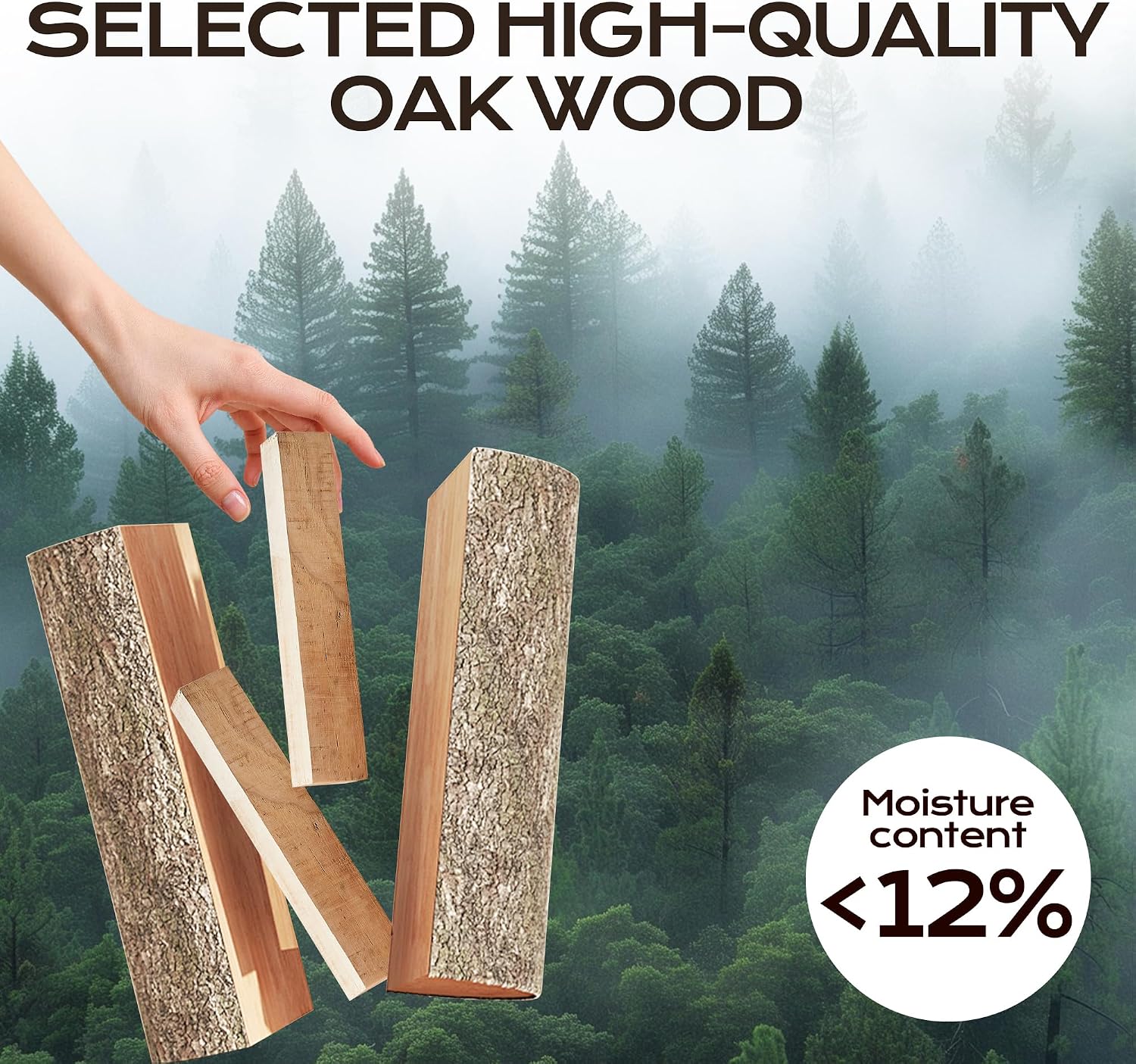 kiln dried oak firewood, debarked, 15.2 cm, 6.8 kg (7) kiln dried oak firewood, debarked, 15.2 cm, 6.8 kg (7)
